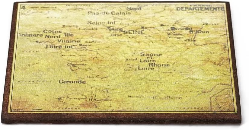 Odoria Accesorios de decoración de casa de muñecas con mapa de pared en miniatura 112