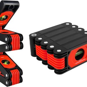 Herramienta de medición de nivel plegable con burbujas de 4 niveles, nivel plegable multifunción de 24 pulgadas, herramienta de carpintería de Herramienta de medición de nivel plegable con burbujas de 4 niveles, nivel plegable multifunción de 24 pulgadas, herramienta de carpintería de