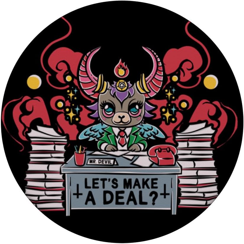 Kawaii Pastel Goth Make A Deal Baphomet Aesthetic Nu Cute PopSockets Standard PopGrip