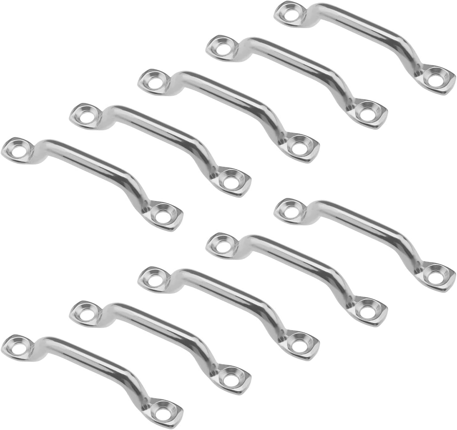 eMagTech 10 piezas de almohadillas para la parte superior del barco, de acero inoxidable, para kayak, cubierta de bucle, punto de anclaje para