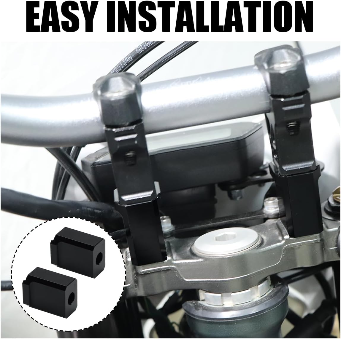 URLWALL Elevadores de manillar de motocicleta para Sur Ron Ultra Bee, almohadillas de elevación de manillar CNC de aluminio para bicicleta de cross