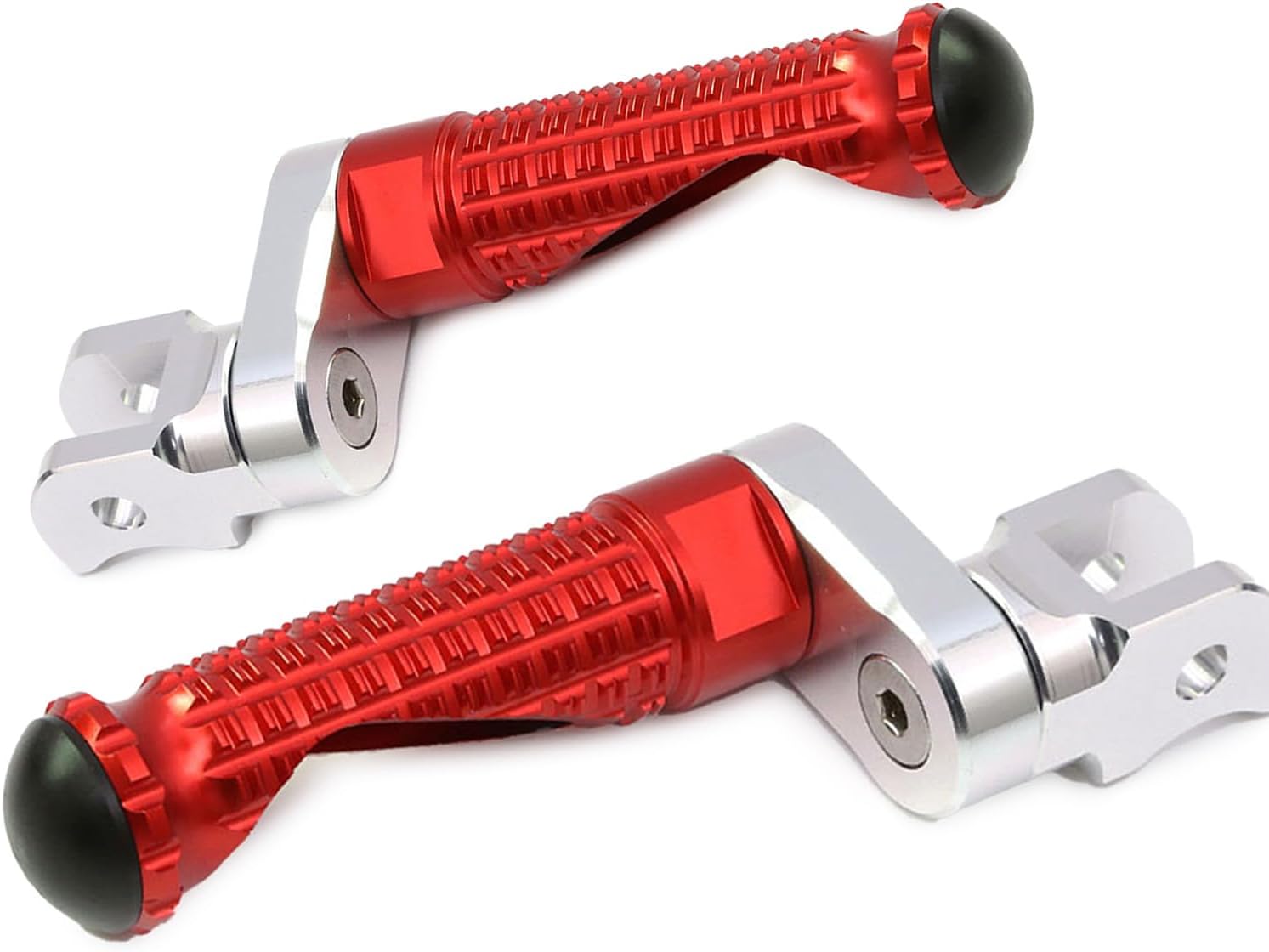 MCMOTOPARTS M-PRO – Estriberas delanteras para bajar, color rojo, compatible con STREET SCRAMBLER 2017-2018 17 18