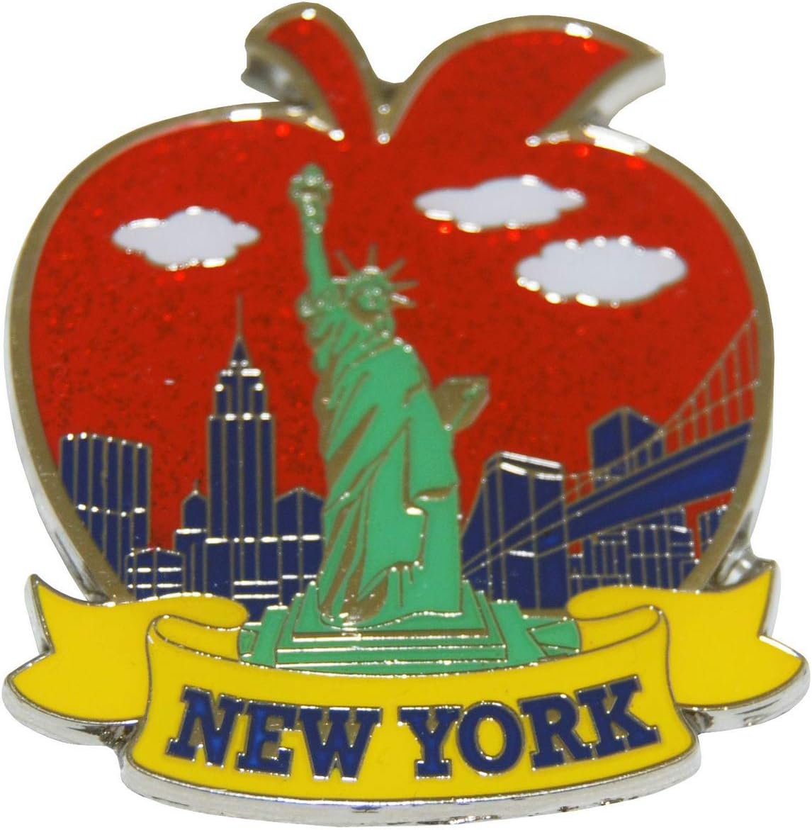 Estatua de recuerdo del horizonte de la ciudad de Nueva York símbolo de la excelencia imán del refrigerador