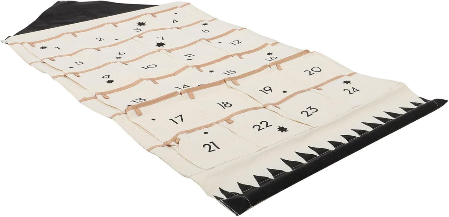 Calendario de Navidad con múltiples bolsillos, calendario de Adviento de Navidad, bolsa para colgar en la pared, calendario de cuenta regresiva de
