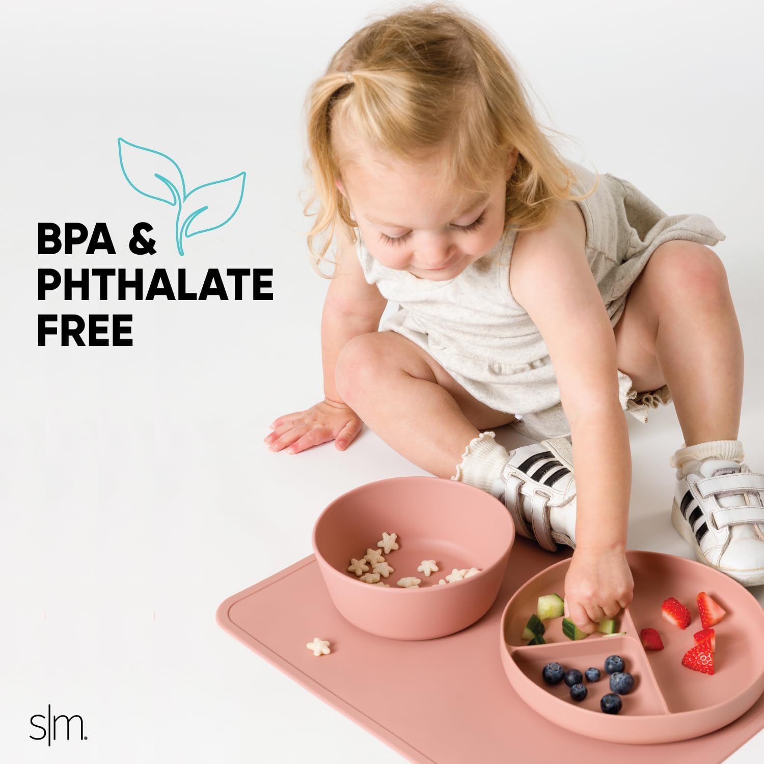 Simple Modern Cuenco de silicona de Disney para bebés, niños pequeños, suministros de alimentación, cuencos de comida para bebés, platos de vajilla