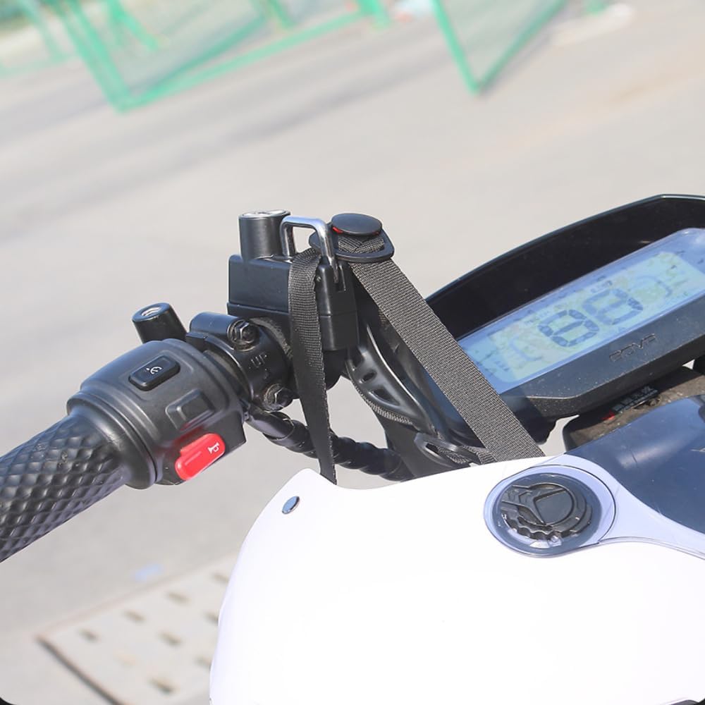 Cerradura para casco de motocicleta, cerraduras de seguridad para casco de bicicleta con 2 llaves y herramienta de instalación