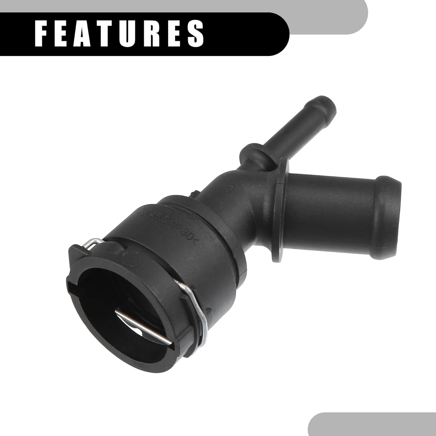 Tubo de conector de manguera de refrigerante para radiador No.1J0122291B – Conector de manguera de calentador interior de coche – para Volkswagen