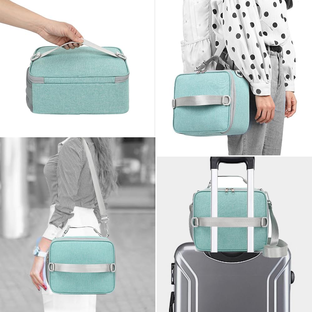 Bolsa de almuerzo para niños, bolsa térmica de almuerzo para niños y niñas, kit de lonchera reutilizable para viajes escolares