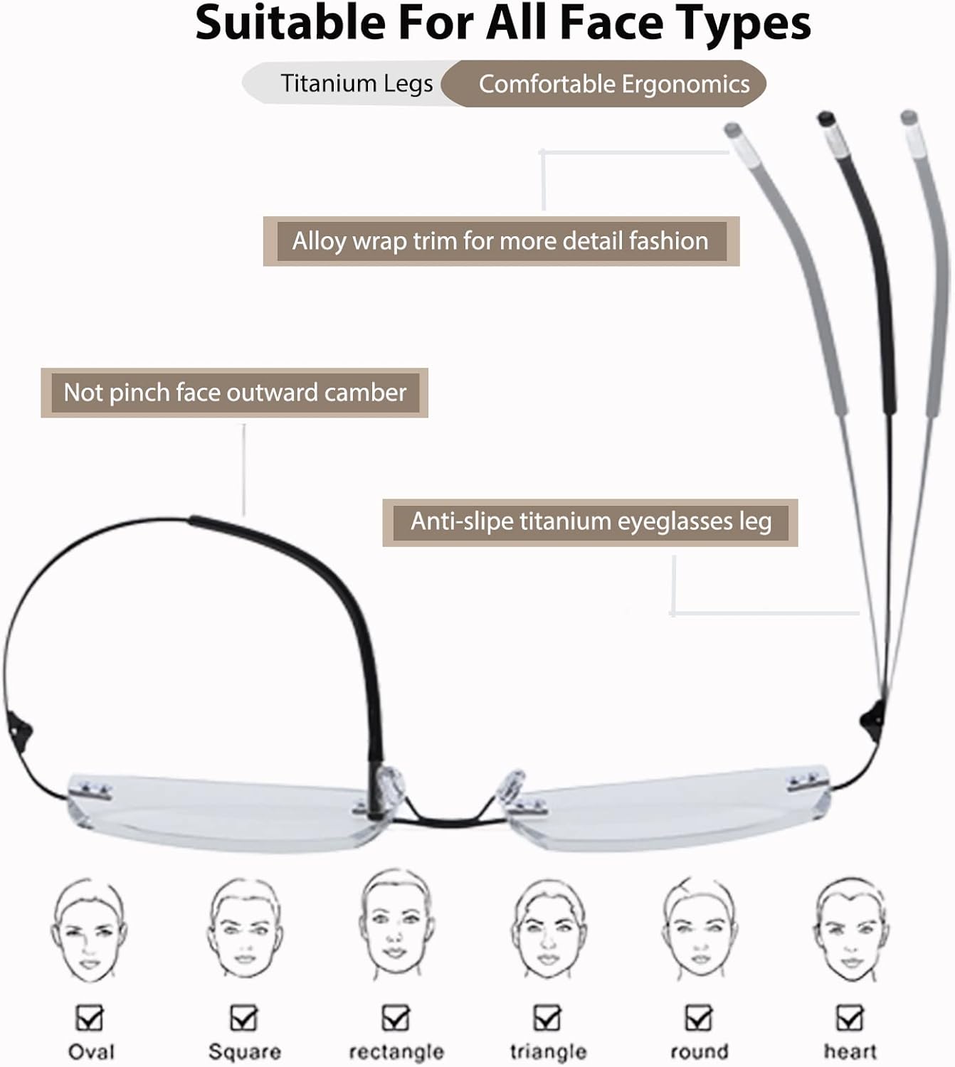 KISSOUL Gafas de lectura fotocromáticas progresivas multifocal, bloqueo de luz azul, transición, corte de diamante, lectores multifocales