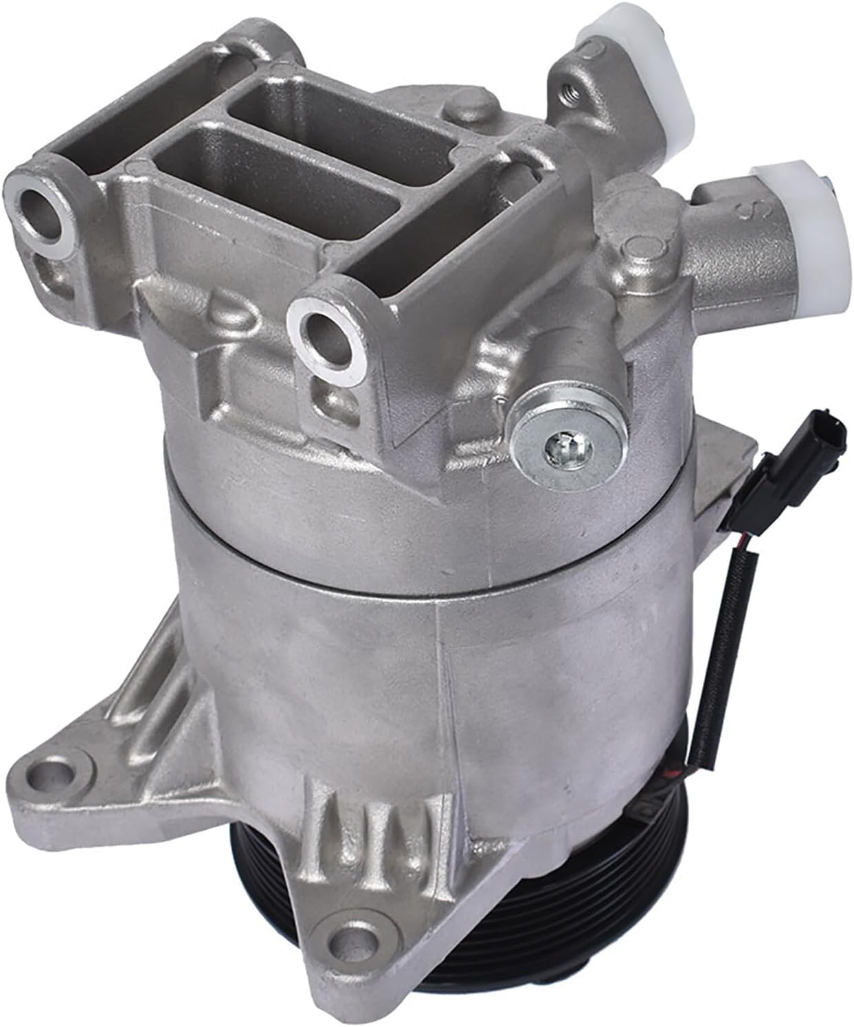 WFLNHB Compresor de CA y embrague de AC, puertos de AC, 7 ranuras de repuesto para Nissan Maxima 3.5L 2009-2014, Murano 3.5L 2009-2014, Pathfinder