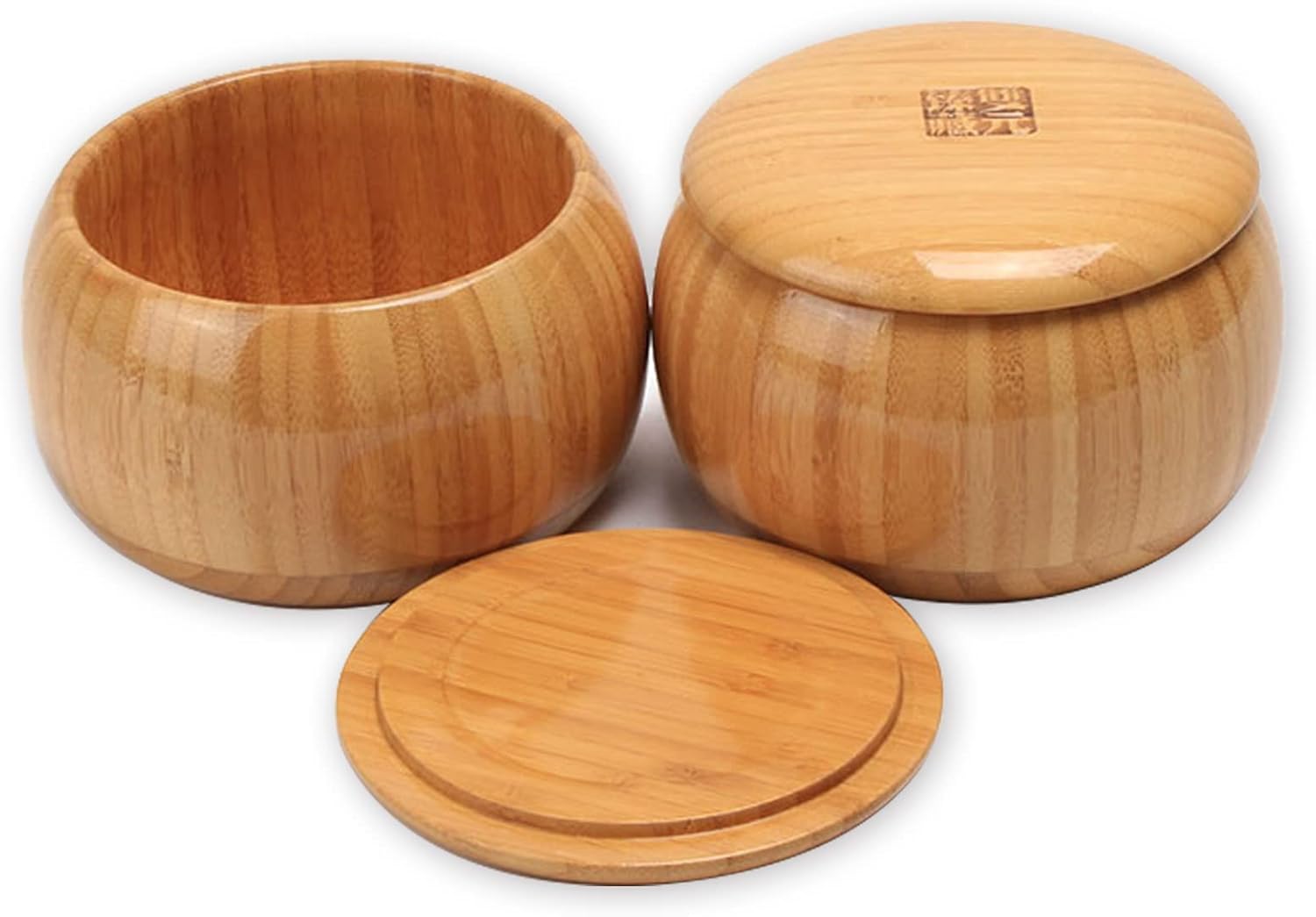 SongYun Go – Cuenco de bambú para juego de mesa Classic Strategy BadukWeiqiGobang Go (5.7 in x 3.0 in)