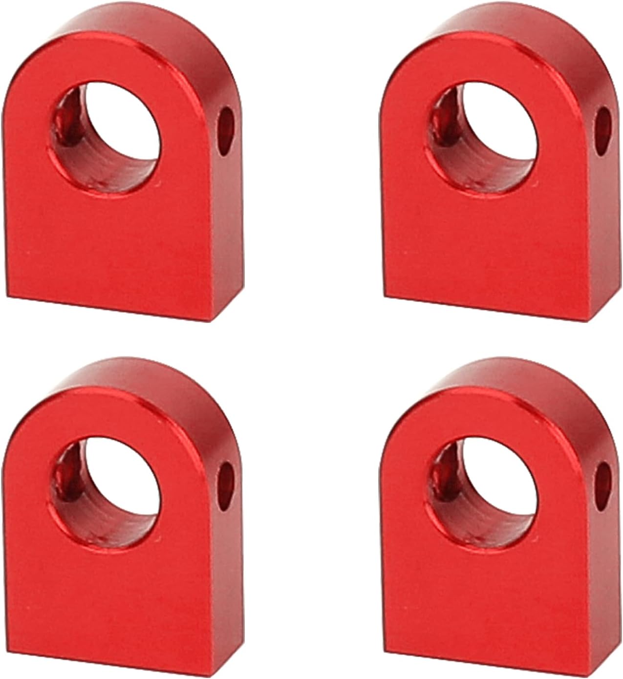 Soporte de poste de cuerpo de aleación de aluminio CNC para 110 RC Crawler Axial SCX10 PRO Actualizaciones de metal (rojo)