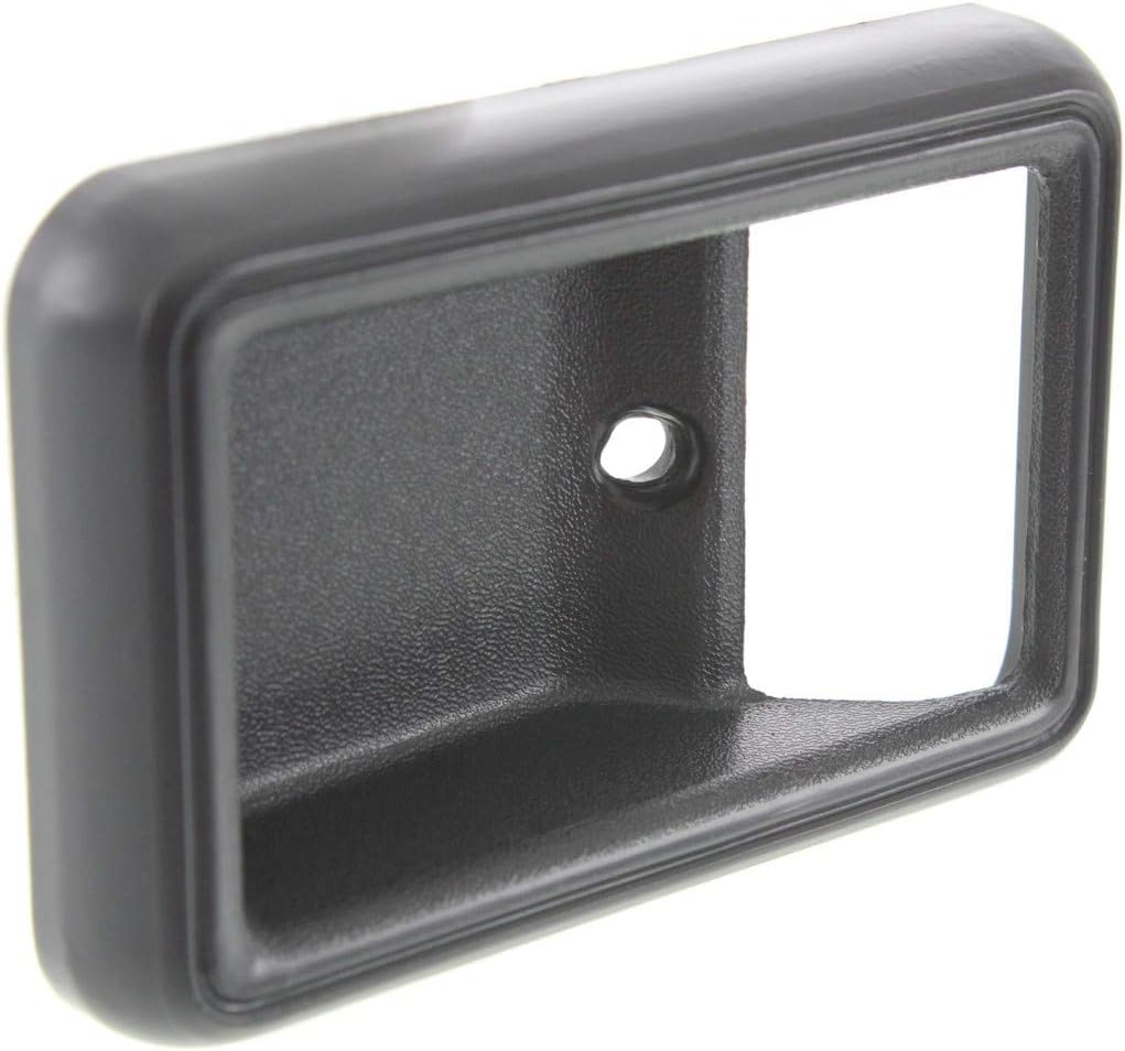 KarParts360 Para Nissan 720 – Manija de puerta 1980 81 82 83 84 85 1986 lado del conductor o pasajero  Una sola pieza  Delantero  Interior  Negro