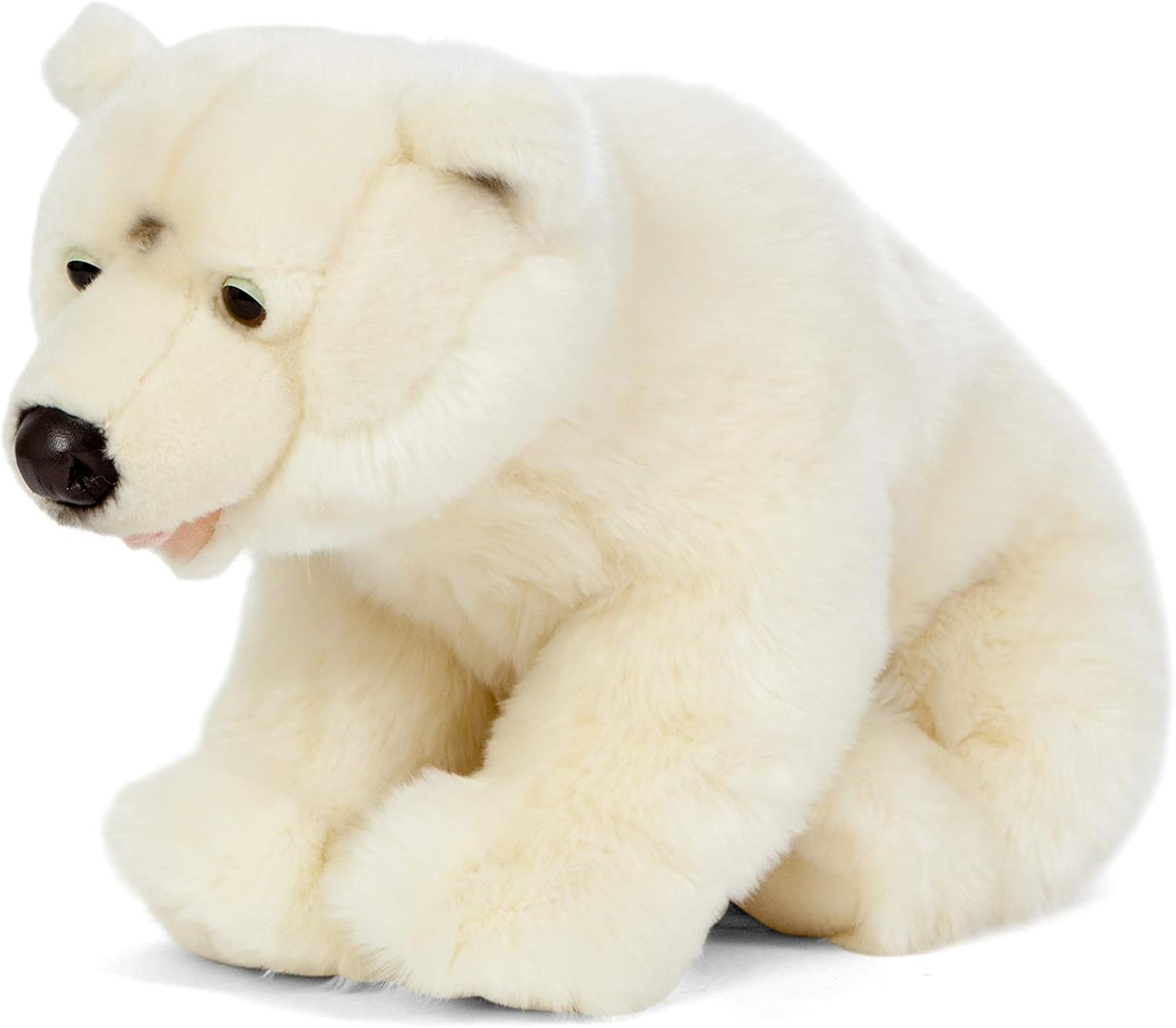 Living Nature Oso polar, suave y realista, peluche ecológico Naturli, 18 pulgadas