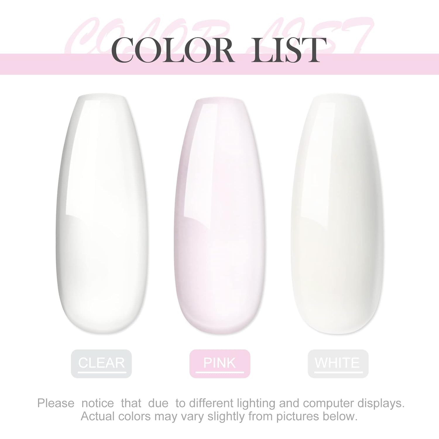 Peacecolor – Juego de 3 esmaltes de uñas de gel duro para crear uñas de gel para todas las estaciones y vacaciones, para mujeres y niñas