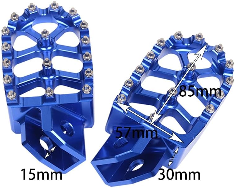Reposapiés de motocicleta CNC Wide Foot Pegs Pedal para Yamaha YZ80 YZ125 YZ250 YZ500 YZ490 WR200 WR250 WR500 TTR90 TTR110 TTR125 TTR250 XT250