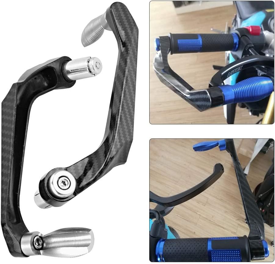 KIMISS Universal 78 in 22mm CNC aluminio manillar freno embrague palanca de mano protector para motocicleta, motocicleta, scooters, coches