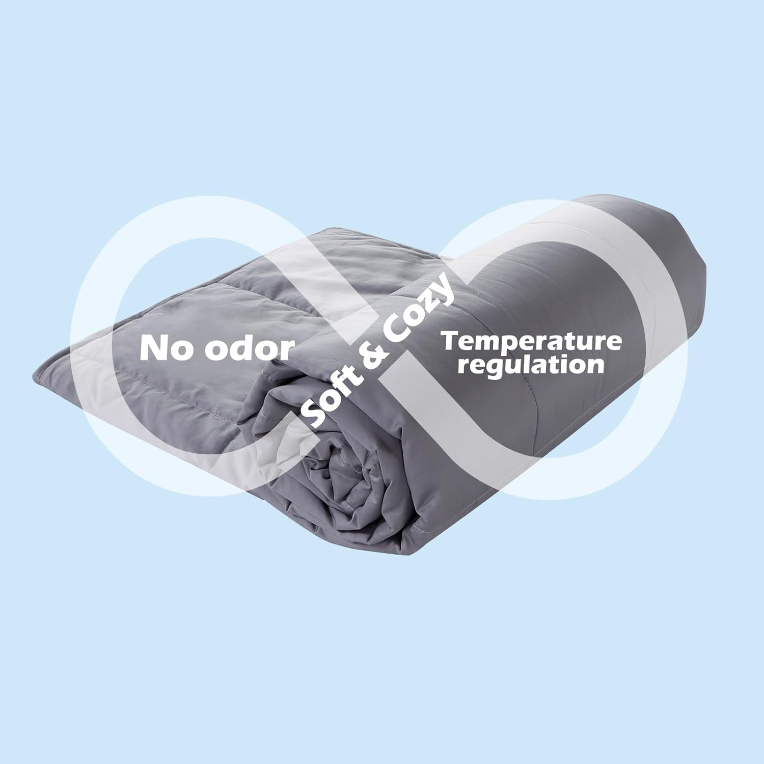 YOUR MOON Edredón de lana fina de 6.57 ozm, tamaño Queen, relleno de edredón ligero de veranoprimavera, funda de algodón silenciosa, edredón relleno