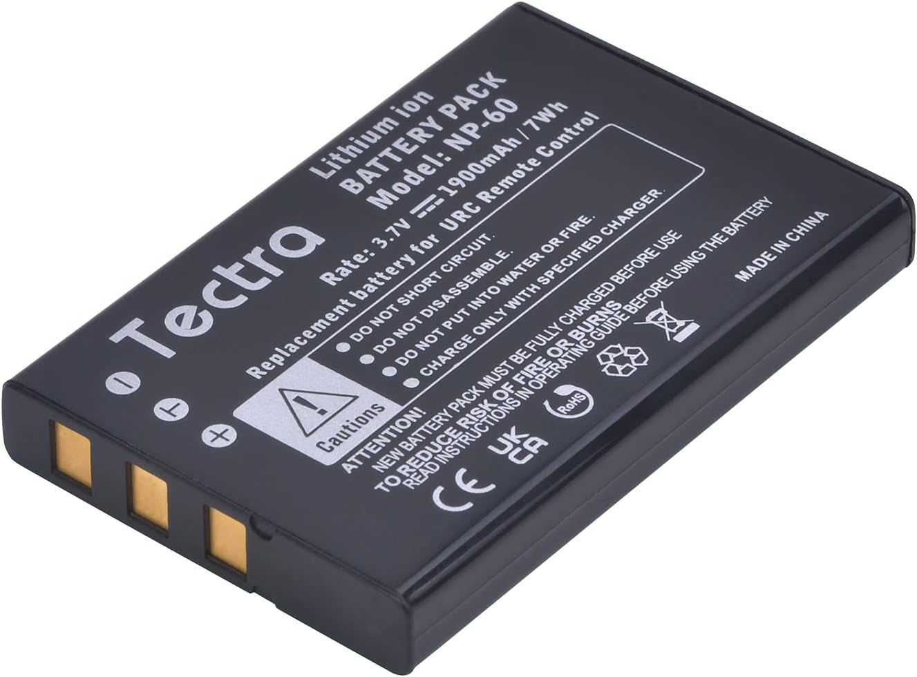 Paquete de 2 baterías de 1900 mAh compatibles con control remoto universal URC 11N09T NC0910 RLI-007-1 LIT0404, MX-810, MX-880, MX-890, MX-950,
