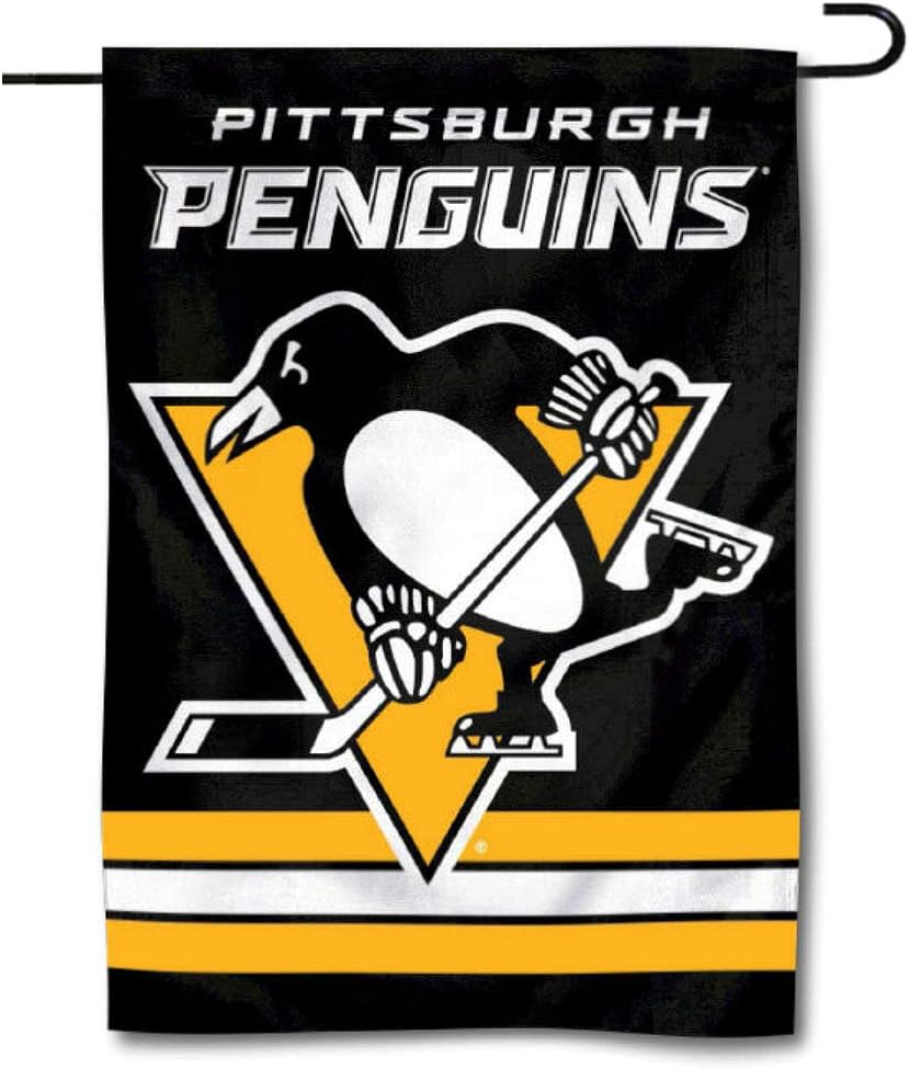 WinCraft Bandera de jardín de doble cara de Pittsburgh Penguins