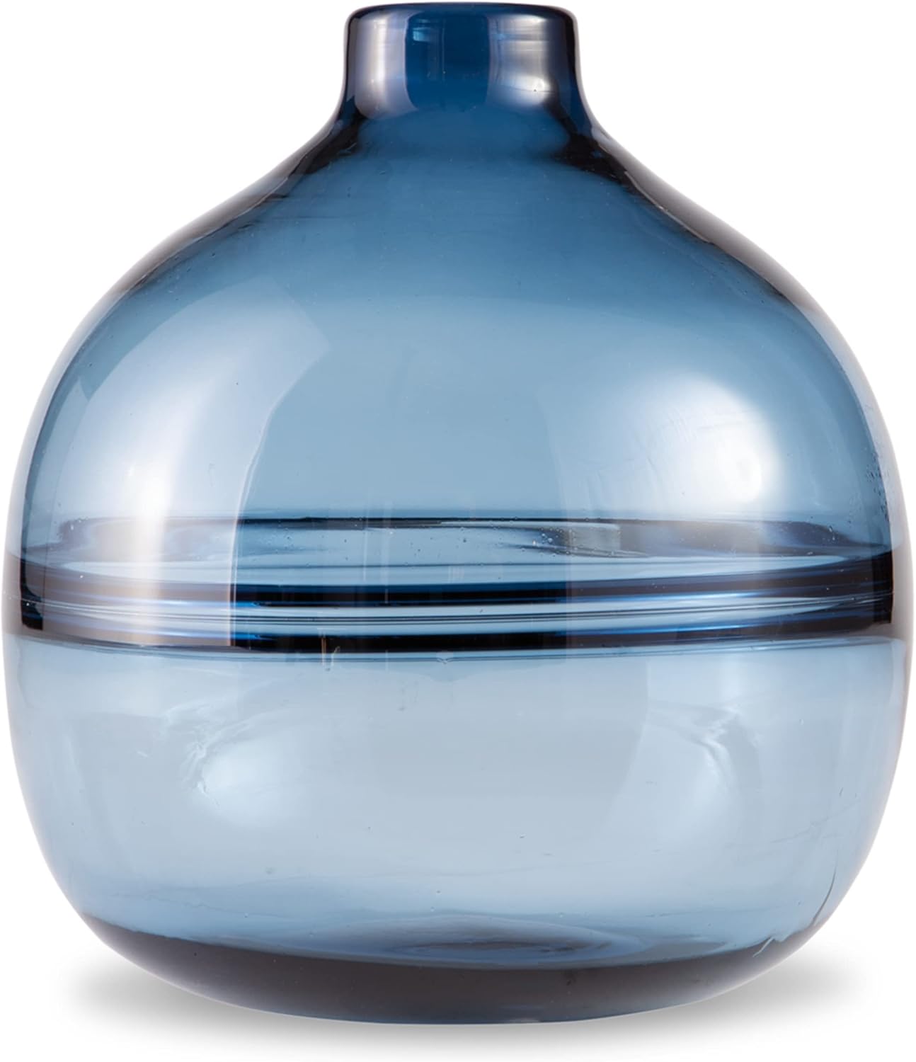 Signature Design by Ashley Lemmitt Modern – Jarrón de cristal, color azul