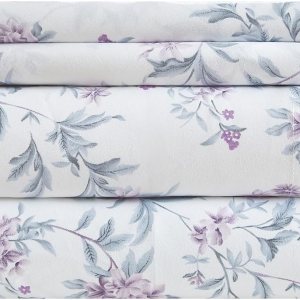 VClife Sábanas de microfibra suave con estampado floral, tamaño individual, color blanco, para niña, mujer, juego de sábanas de ramas florales VClife Sábanas de microfibra suave con estampado floral, tamaño individual, color blanco, para niña, mujer, juego de sábanas de ramas florales