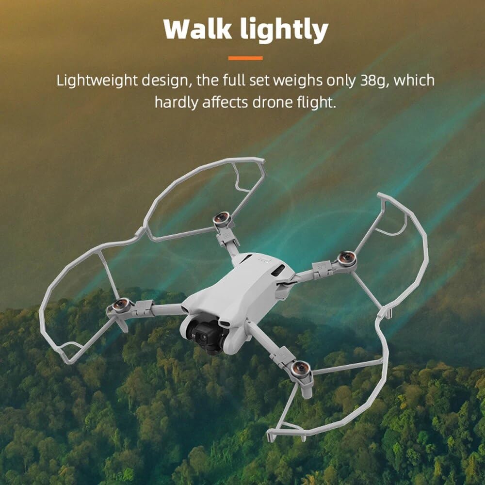 BRDRC Protector de hélice para Mini 3Mini 3 Pro Drone Protector de cuchilla ligera Cubierta protectora para Drone Accesorio de utilería