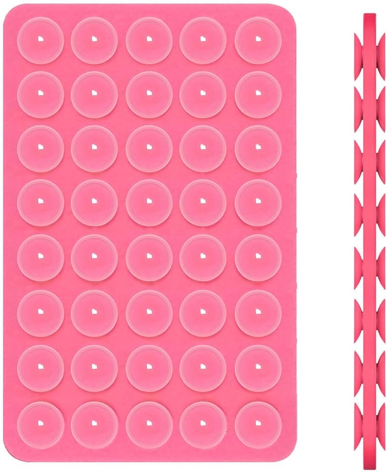 Funda de silicona con succión para teléfono (funda compatible con iPhone y Android, soporte de accesorios de teléfono manos libres para selfies y