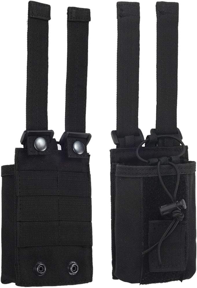 Bolsa de radio  1000D Tactical Molle ajustable de dos vías radios soporte bolsa para walkie talkies