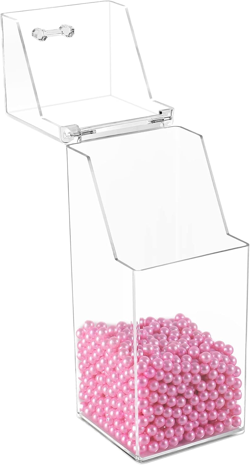 Sooyee Soporte para brochas de maquillaje, organizador de brochas de maquillaje con perlas rosas de 0.315 in, soporte para brochas de maquillaje a