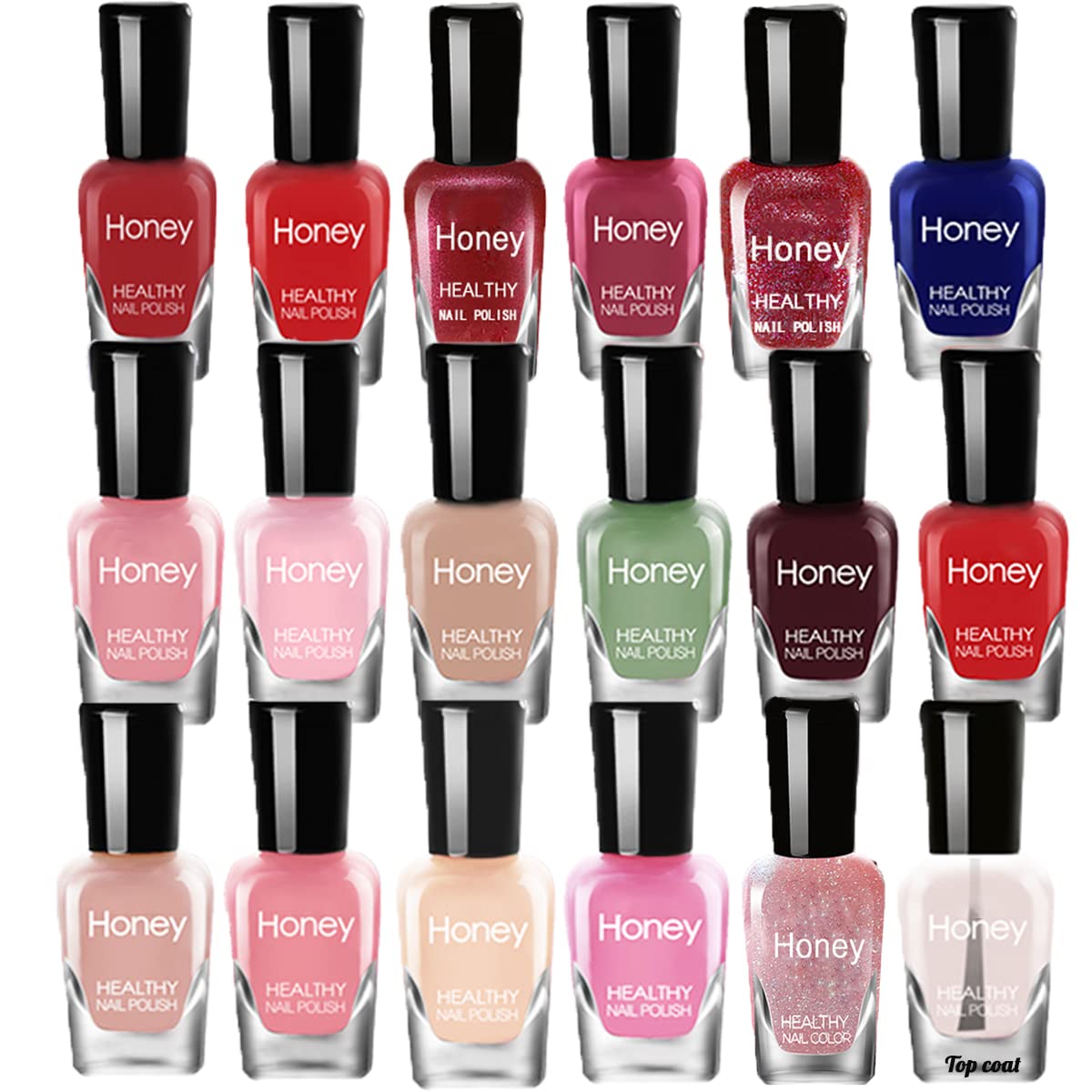 Juego de esmaltes de uñas no tóxicos, fácil de quitar y de secado rápido, juego de esmalte de uñas ecológico y orgánico a base de agua para mujeres,