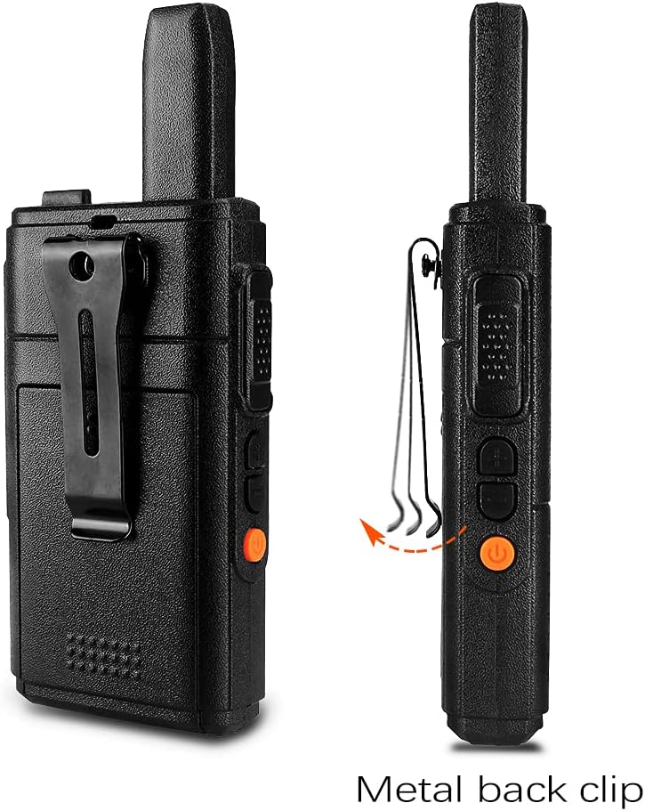 Retevis Walkie talkies RT18 – Paquete de 20 radios de 2 vías, Walkie Talkies de largo alcance, PTT dual, cable de carga USB 2 en 1, VOX, clip de