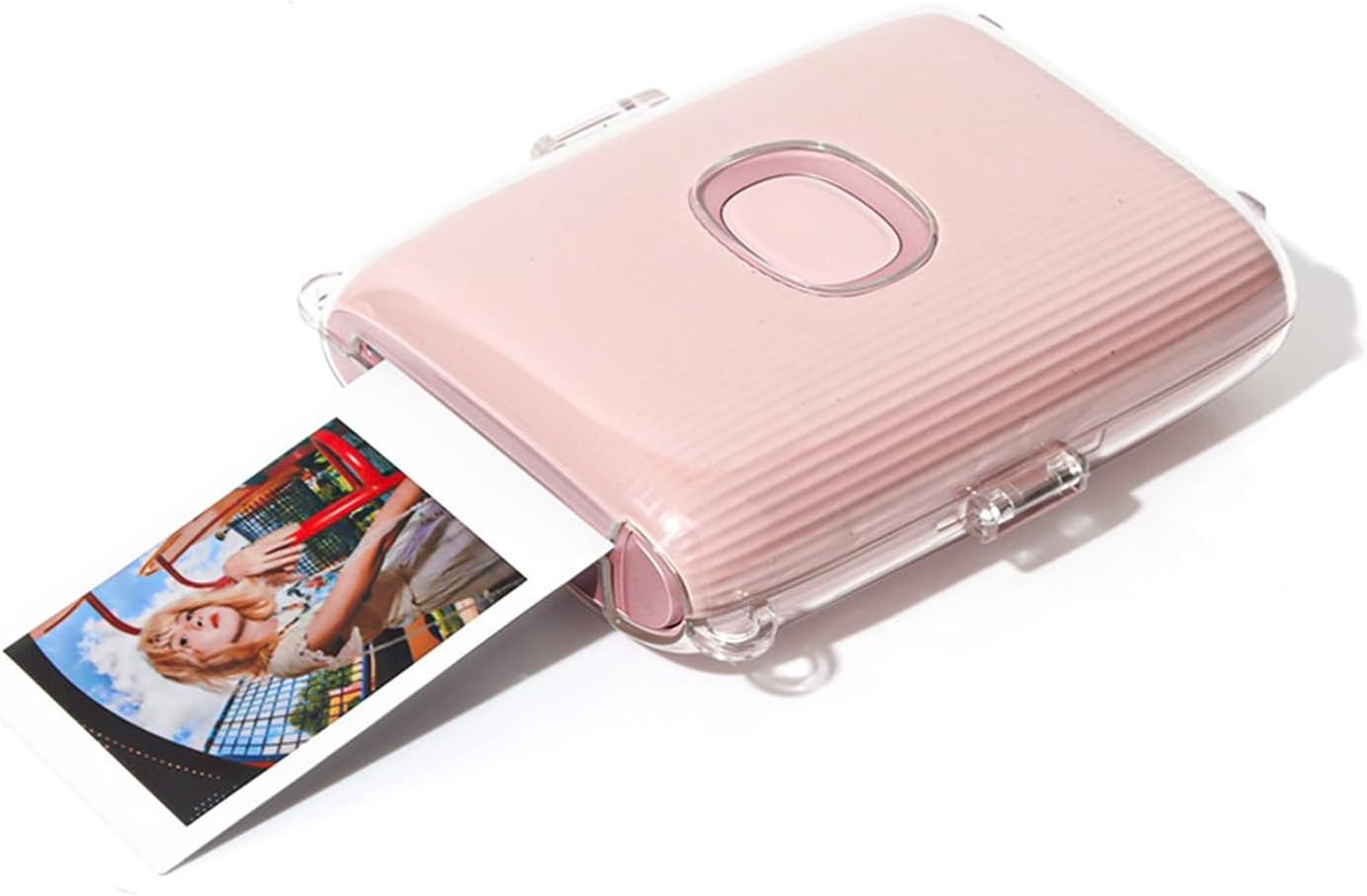 Ngaantyun Mini Link 2 Funda transparente para cámara Fujifilm Instax Mini Link 2 Smartphone Accesorios de impresora fotográfica PVC transparente