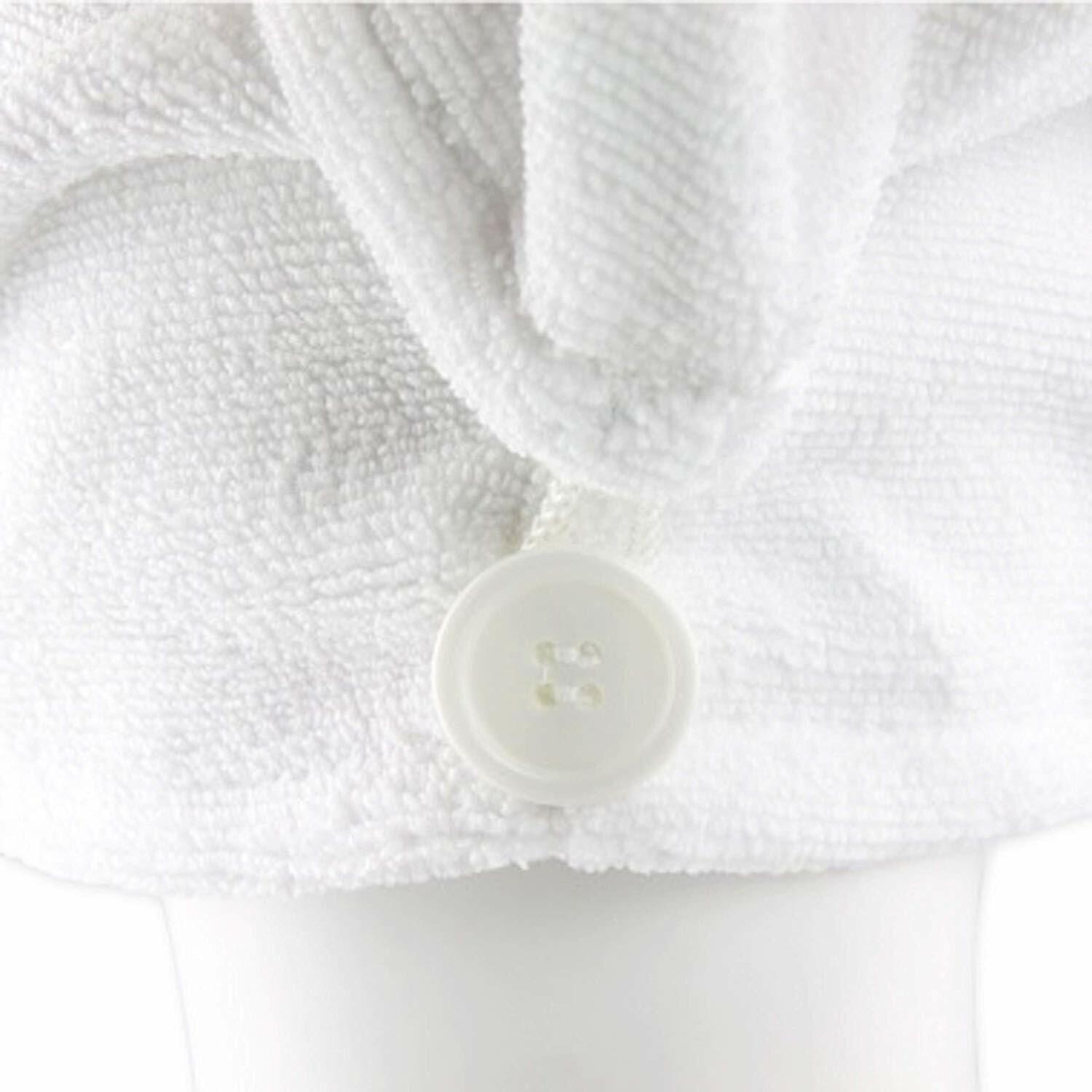 Toalla de microfibra para el cabello, paquete de 2 turbantes, ultra suave, súper absorbente, secado rizado, cabello largo y grueso,
