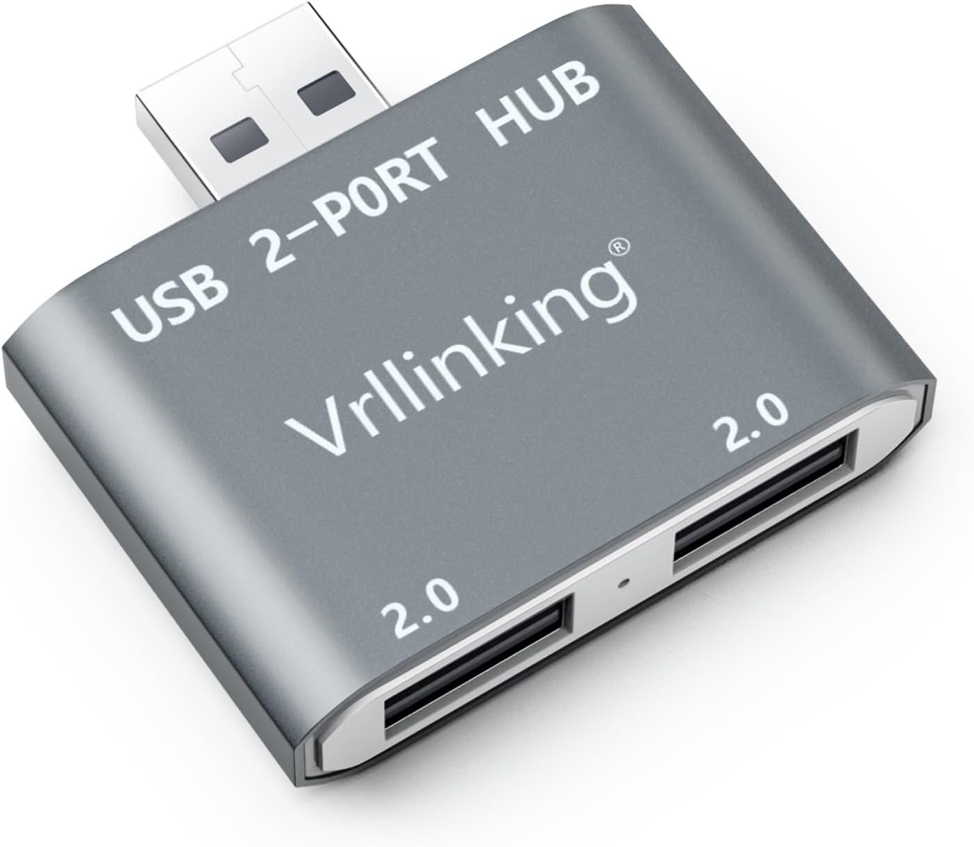 Hub USB, 2 puertos USB 2.0 Hub para portátil, 2 puertos USB Splitter USB Expander para iMac Pro, MacBook Air, Mac MiniPro, WindowsNotebook PC,