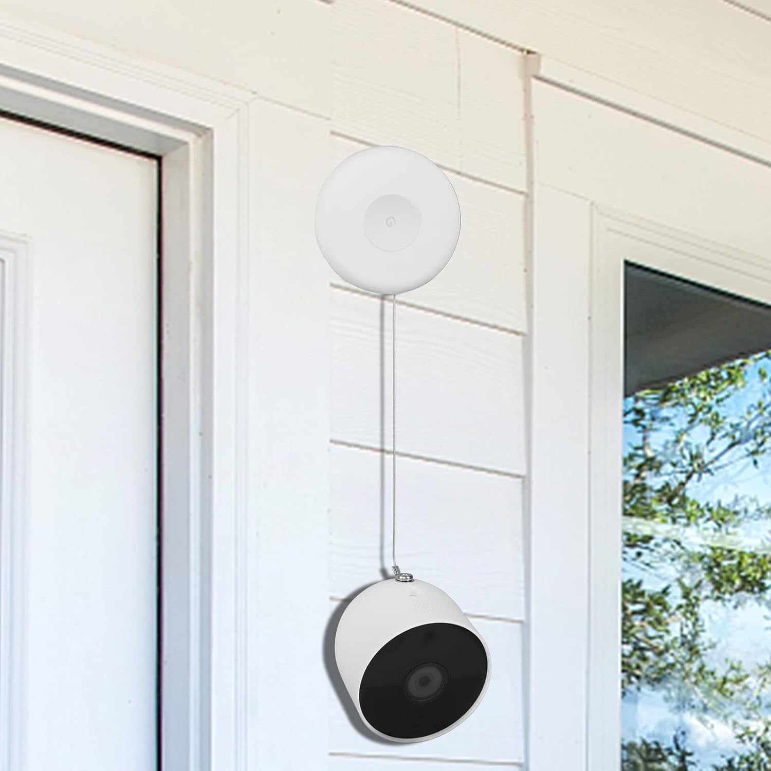 HOLACA Cadena de seguridad anticaídas y anticaídas para batería Google Nest Cam – Seguridad adicional para tu cámara de batería Google Nest Cam