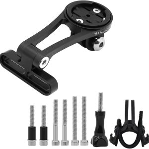 Thinvik Montaje extendido exterior y soporte para computadora de bicicleta para Garmin,Ángulo ajustable GoPro Combo Mount para Garmin Edge 1040 1030 Thinvik Montaje extendido exterior y soporte para computadora de bicicleta para Garmin,Ángulo ajustable GoPro Combo Mount para Garmin Edge 1040 1030