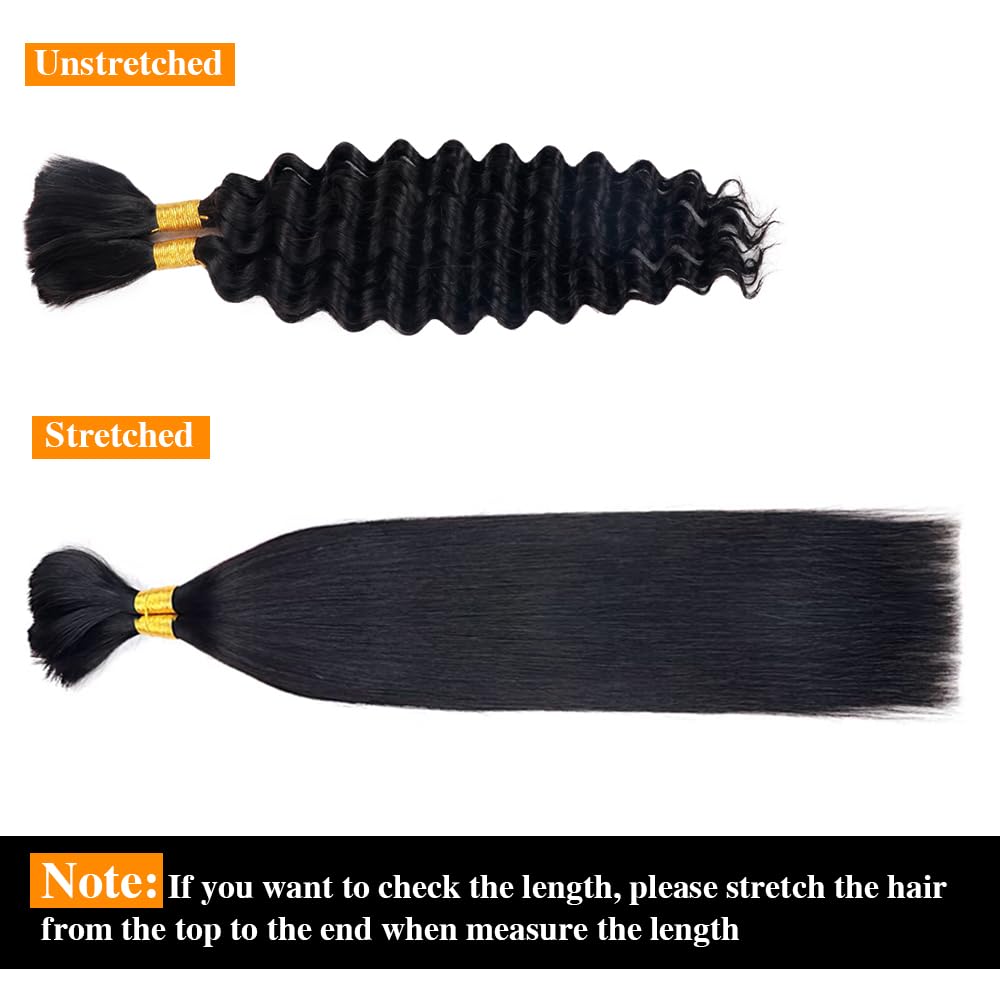 Goulus Extensiones de cabello humano virgen brasileño 100% sin procesar para trenzar #T4P427, dos paquetes de cabello humano virgen brasileño sin