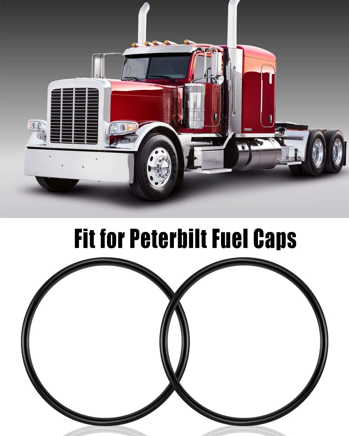 Junta de tapa de combustible para camiones Peterbilt, juntas de anillo de tanque de gasolina para arandela de sellado de repuesto 572.1014.1, junta