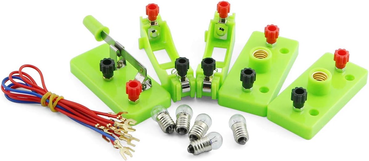 Kit de aprendizaje de circuito nuevo equipo de ciencia de montaje físico Caja de experimento de circuito cerrado