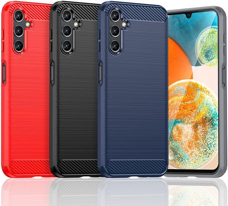 Funda para Samsung Galaxy A14 5G, Galaxy A14 con protector de pantalla HD, absorción de golpes flexible de TPU parachoques de goma suave para