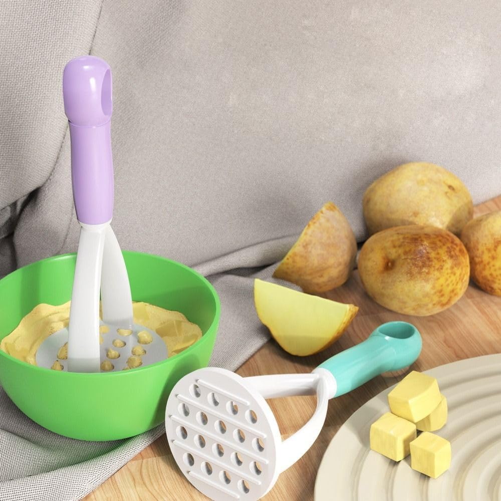 Trituradora para cocina, trituradora de papas, fácil de usar, fácil de limpiar, trituradora de papas, trituradora manual de puré de cocina,