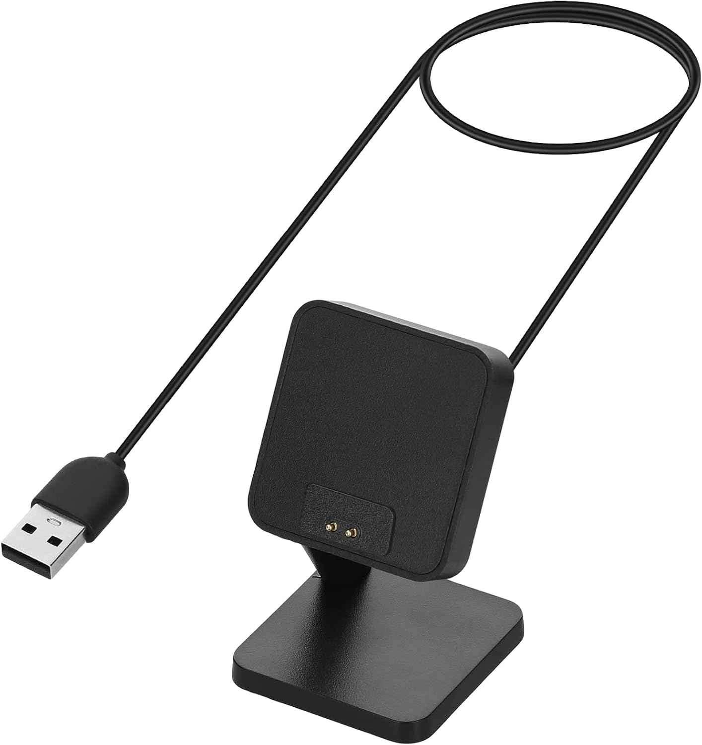 kwmobile Estación de acoplamiento compatible con Xiaomi Redmi Band 2 – Cable cargador de carga con soporte – Negro