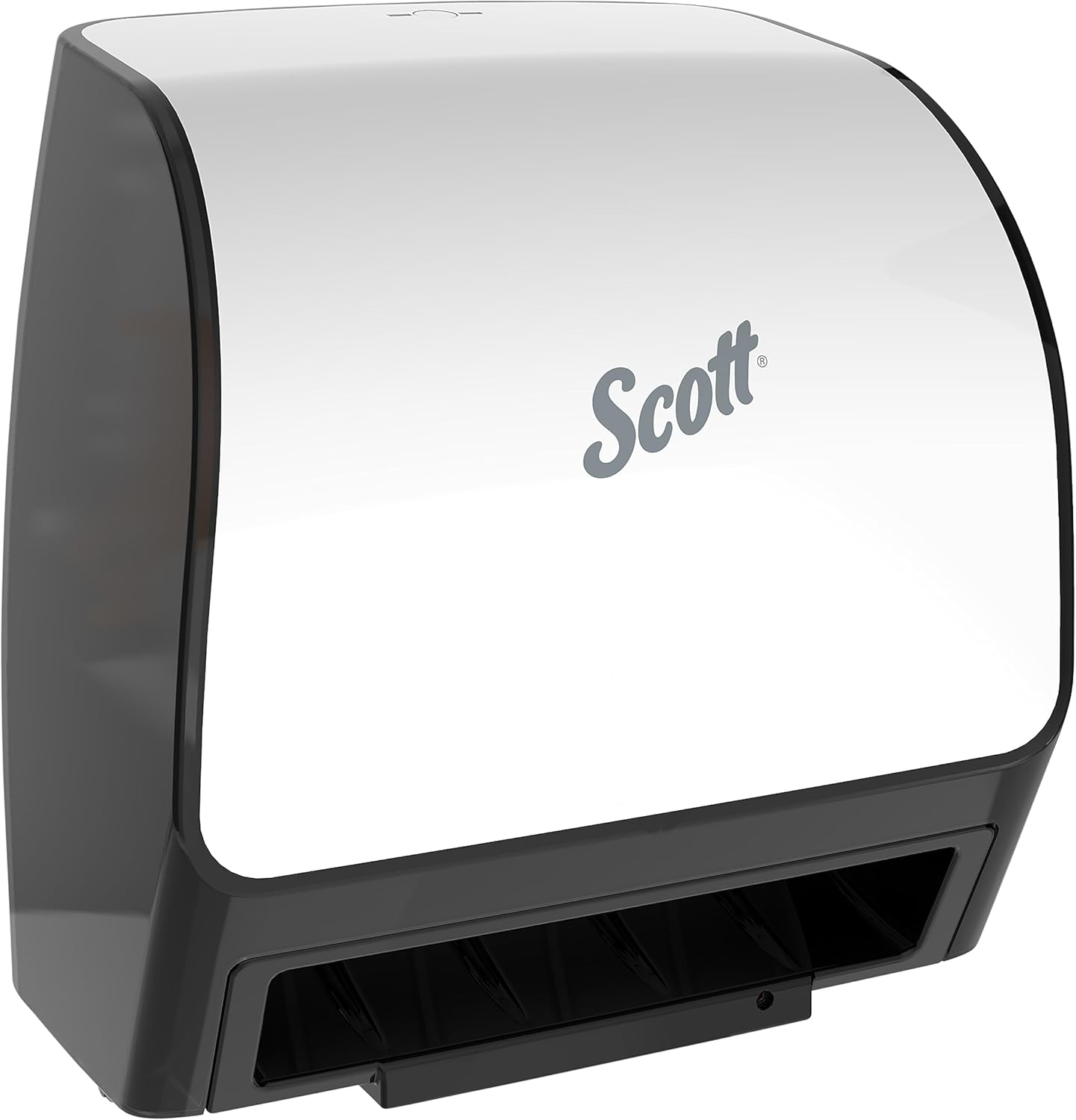 Scott Dispensadores automáticos de toallas Slimroll (47259), blanco, para toallas Slimroll Orange Core Scott, 11.8 x 12.35 x 7.25 pulgadas (1 unidad)