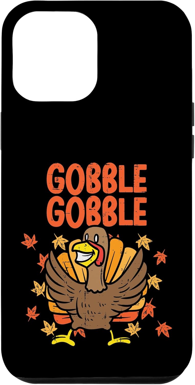 Funda para iPhone 14 Pro Max Gobble Pavo Hojas de Acción de Gracias Otoño Otoño Hombres Mujeres Niños