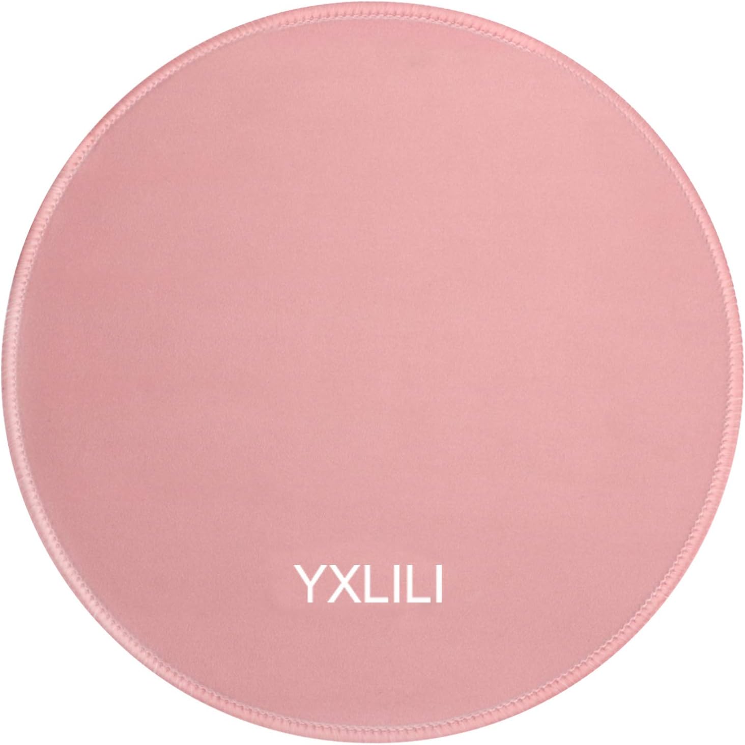YXLILI Alfombrilla de mouse para juegos de 9.84 pulgadas, alfombrilla redonda para mouse con borde cosido, base de goma antideslizante, alfombrillas