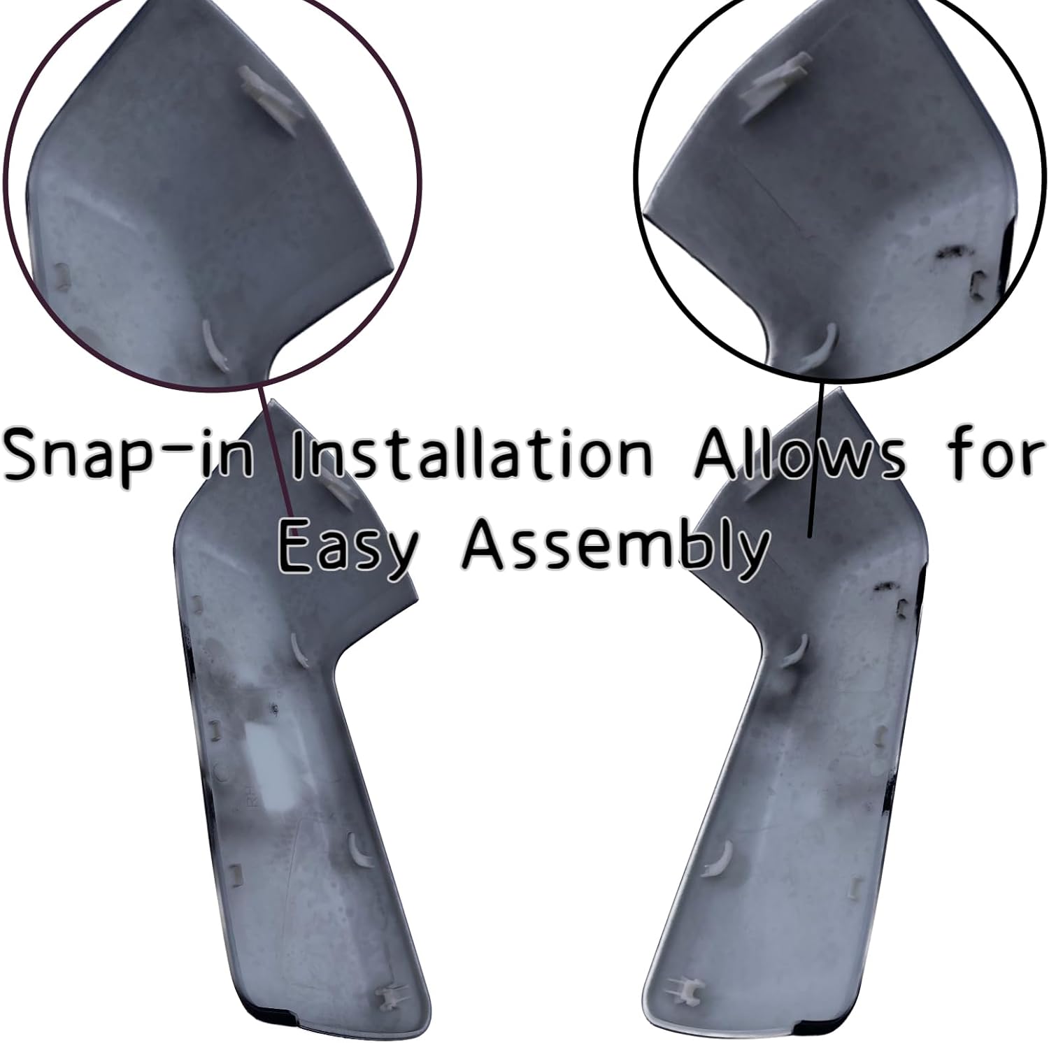 Tapa de espejo negra compatible con accesorios Chevy Silverado 1500 y GMC Sierra 1500 2019, 2020, 2021, 2022 y 2023 (negro)