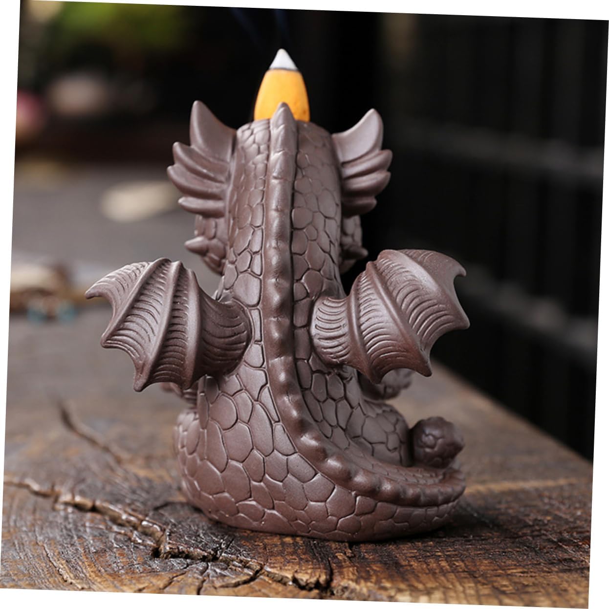 Quemador de incienso de dinosaurio, cascada de mesa, decoración de escritorio, decoración del hogar, soporte de incienso de reflujo, cascada de