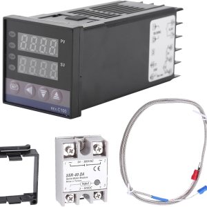 Termóstato de Digitaces, 32.0 F2,372.0 F alarma LED PID controlador de temperatura equipos AC110V-240V para la industria química de la energía Termóstato de Digitaces, 32.0 F2,372.0 F alarma LED PID controlador de temperatura equipos AC110V-240V para la industria química de la energía