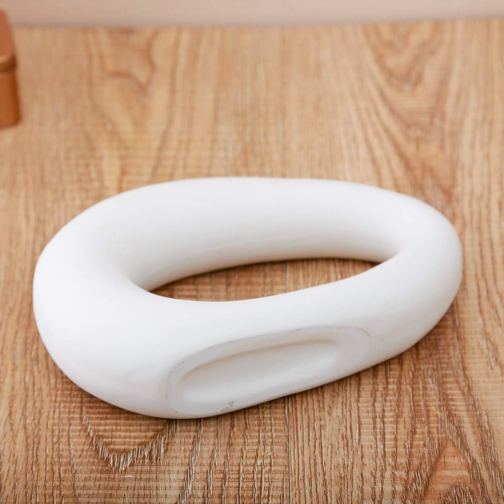 Anding – Jarrón de cerámica blanco, diseño mate, ideal para regalar flores a tus amigos y familia para boda, mesa jarrón, perfecto para decoración